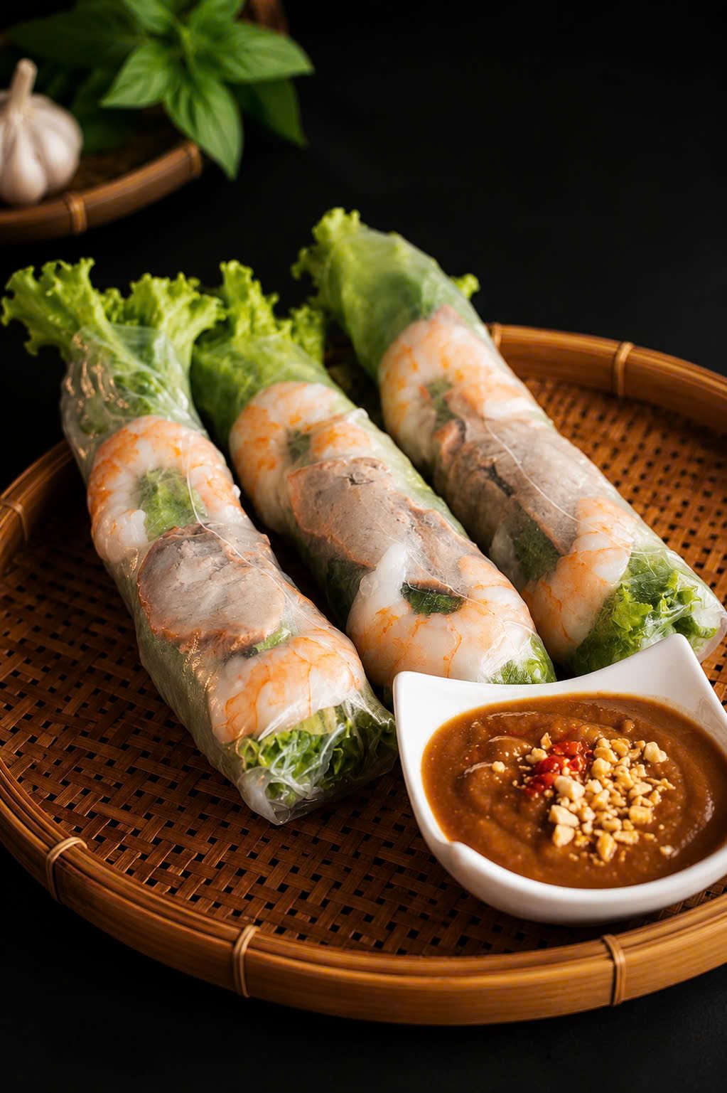 Pork and Prawn Cold Rolls